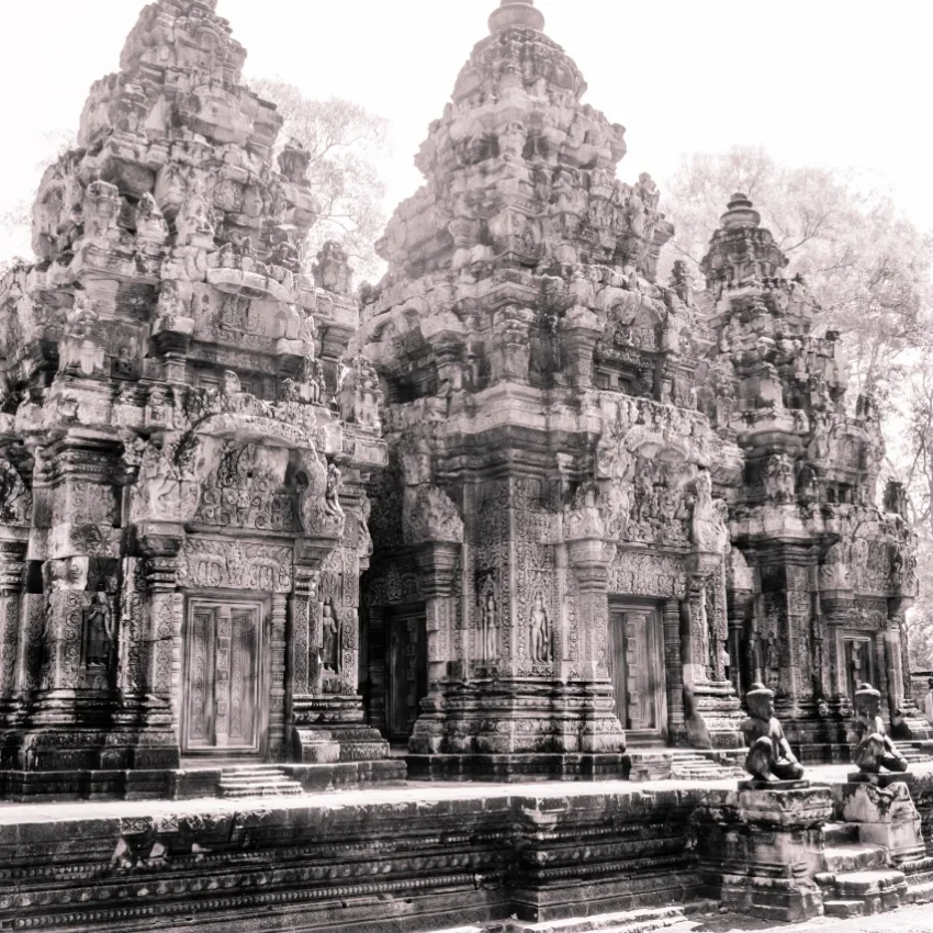 Dentro de la citadela llamada Angkor Tom, hay muchos templos impresionantes.